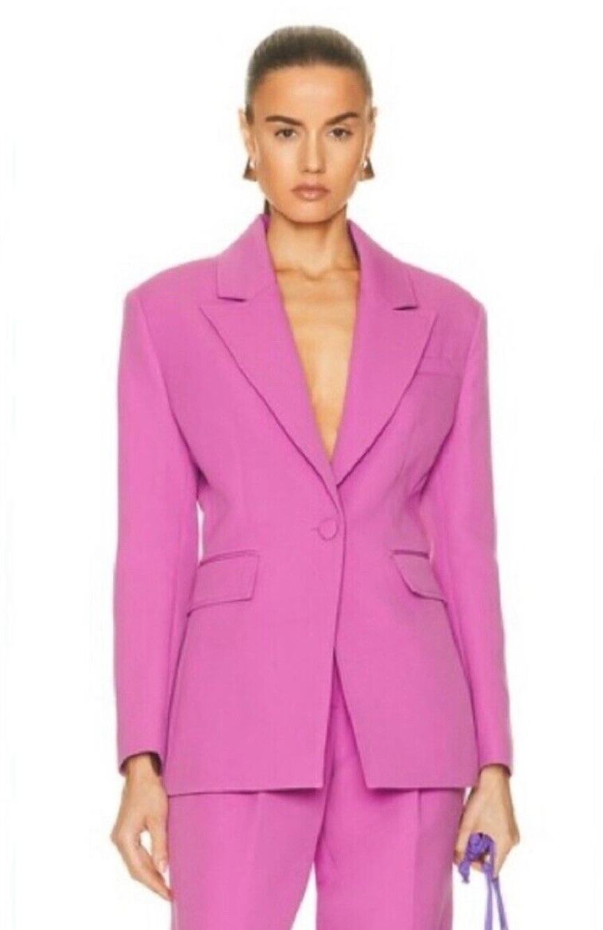 Aknvas Womens Size 4  Blazer Jacket Taylor Orchid Pink Fuchsia Corpcore Barbie